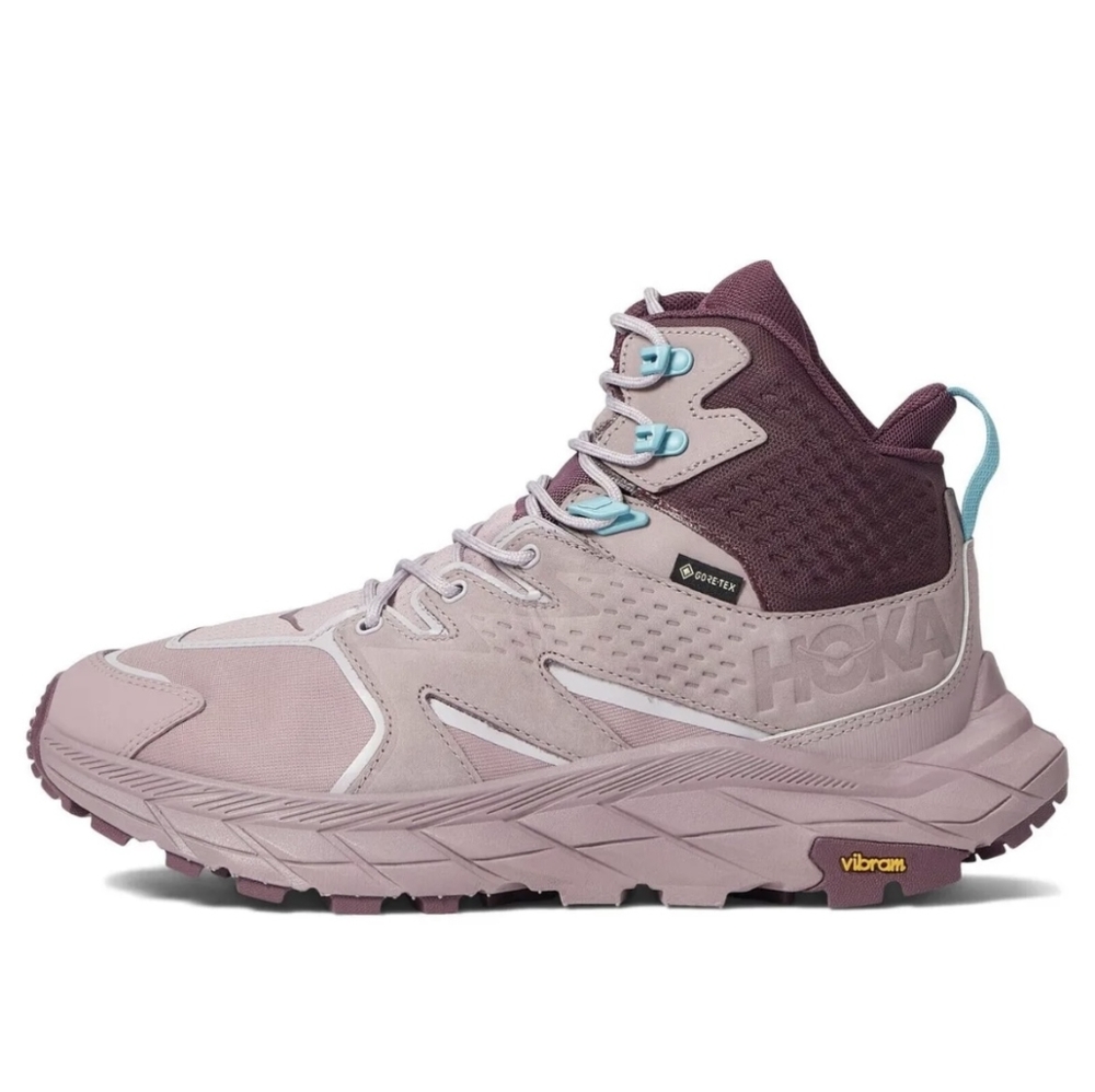 Hoka One One Anacapa Gore-Tex Mid Vibram Hiking Boots Shoes Elderberry Grape - Picture 7 of 15